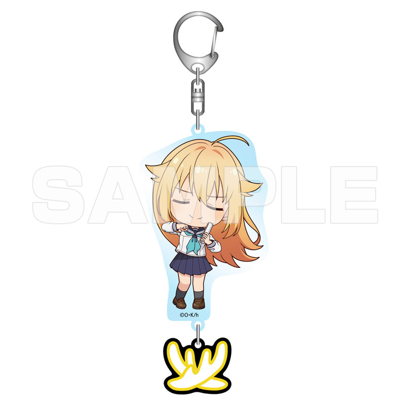 【しかのこのこのここしたんたん】オフィシャルEC ラバー製シカの角つき アクリルキーホルダー 虎視虎子