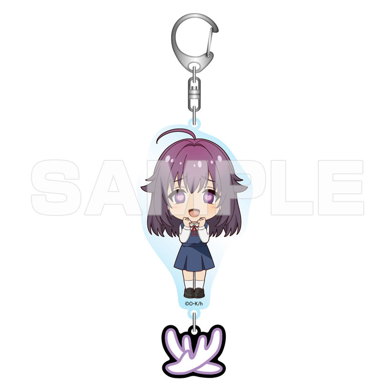 【しかのこのこのここしたんたん】オフィシャルEC ラバー製シカの角つき アクリルキーホルダー 虎視餡子