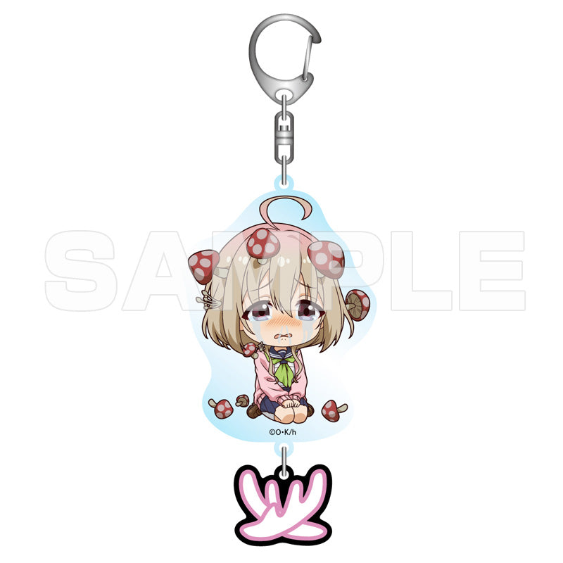 【しかのこのこのここしたんたん】オフィシャルEC ラバー製シカの角つき アクリルキーホルダー 狸小路絹